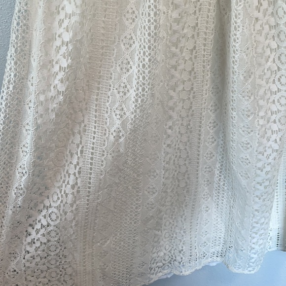 KORI AMERICA M sleeveless keyhole ivory lace dress - Picture 4 of 6